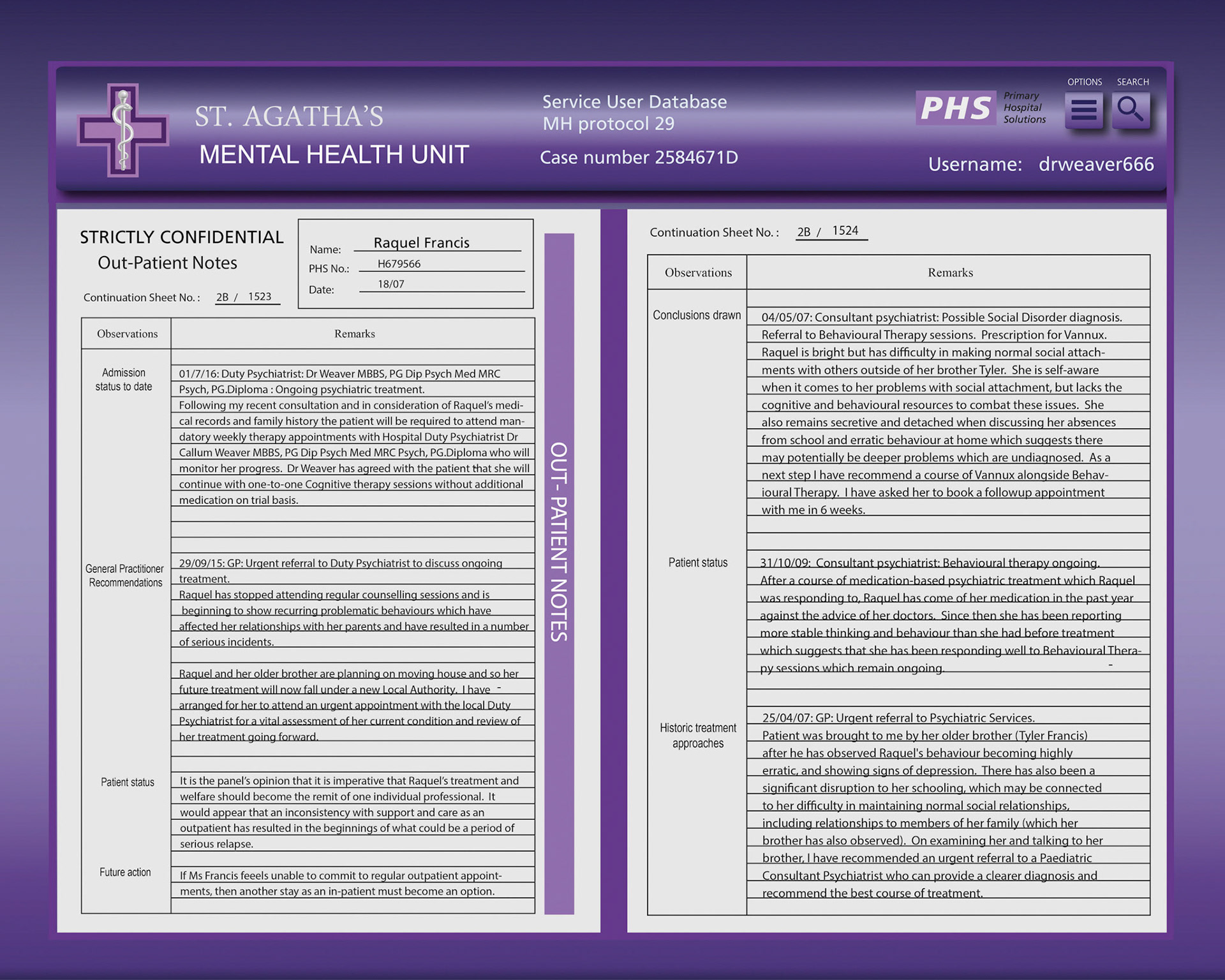 Crazy Doctor's screen