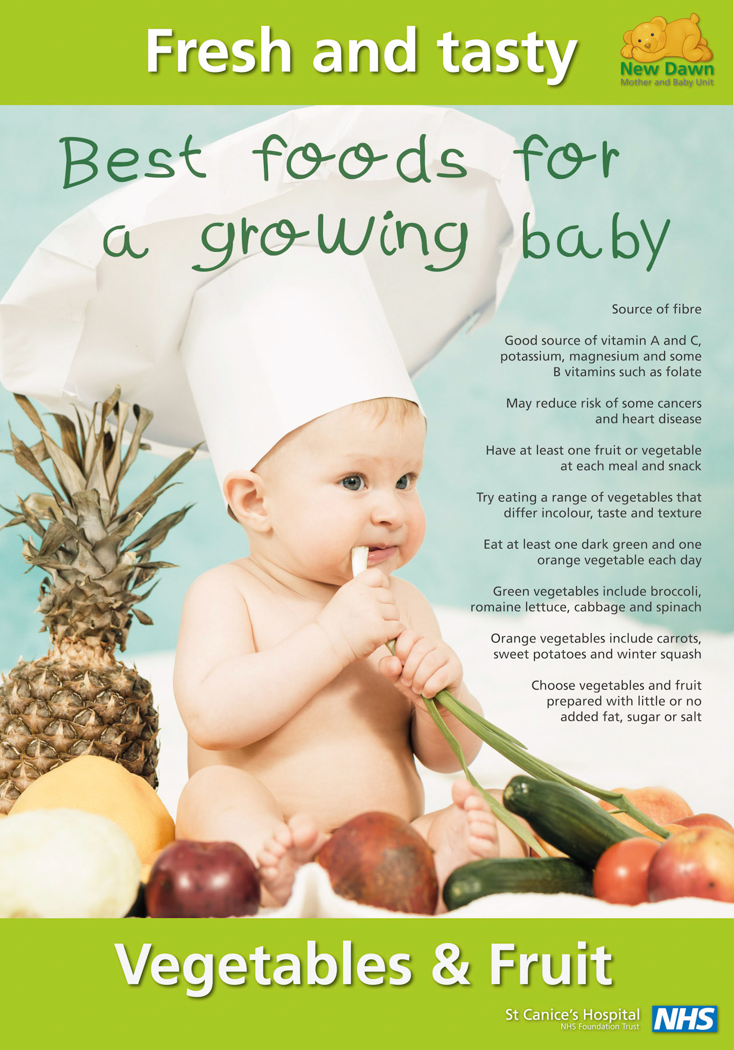 Physical activities for infants A0 poster