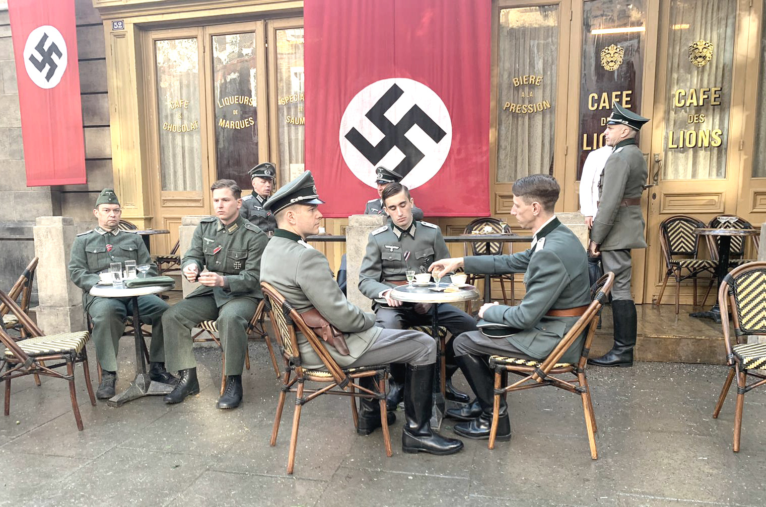 Parisian Cafe under occupation
