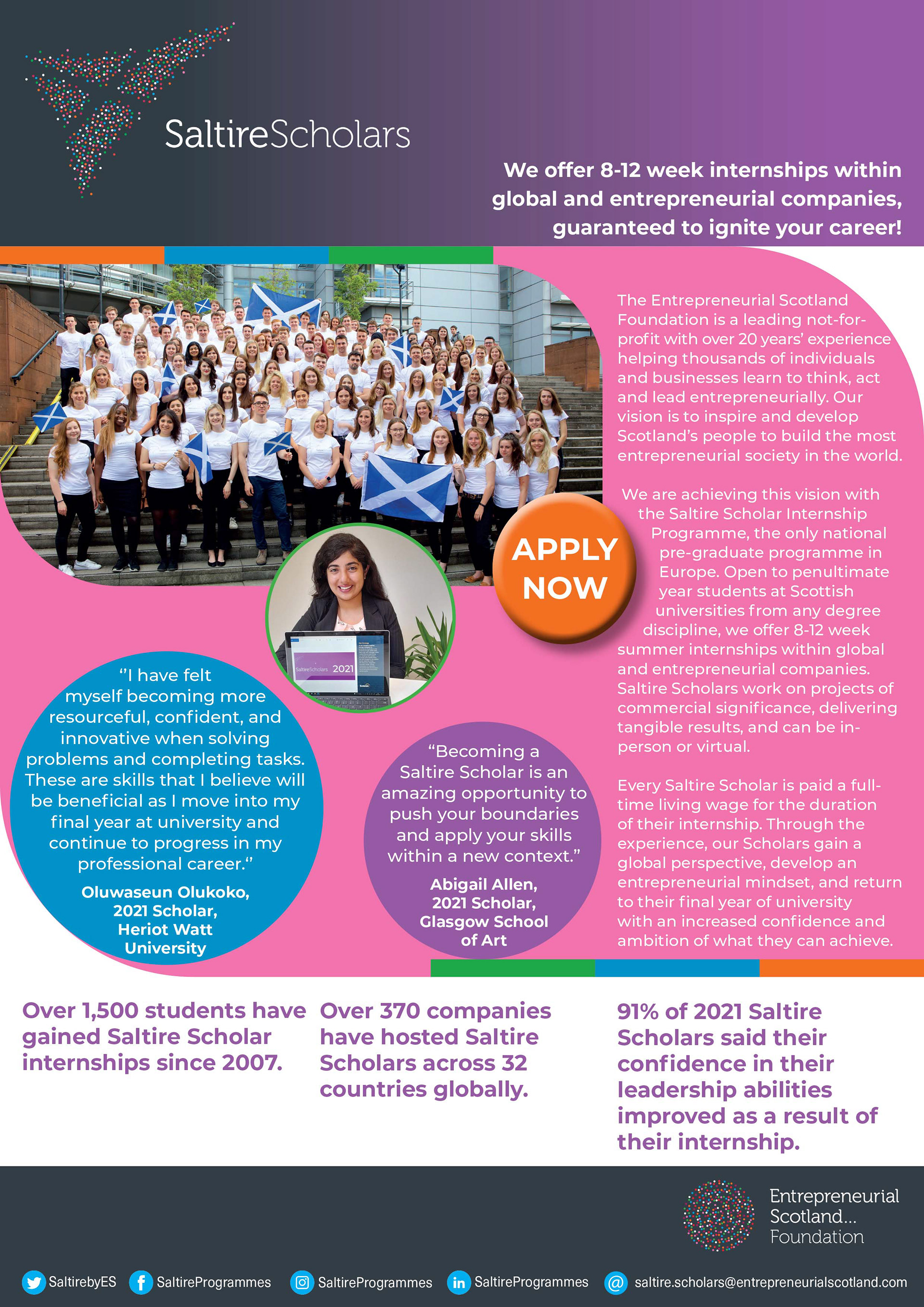 Front Page of A4 Leaflet