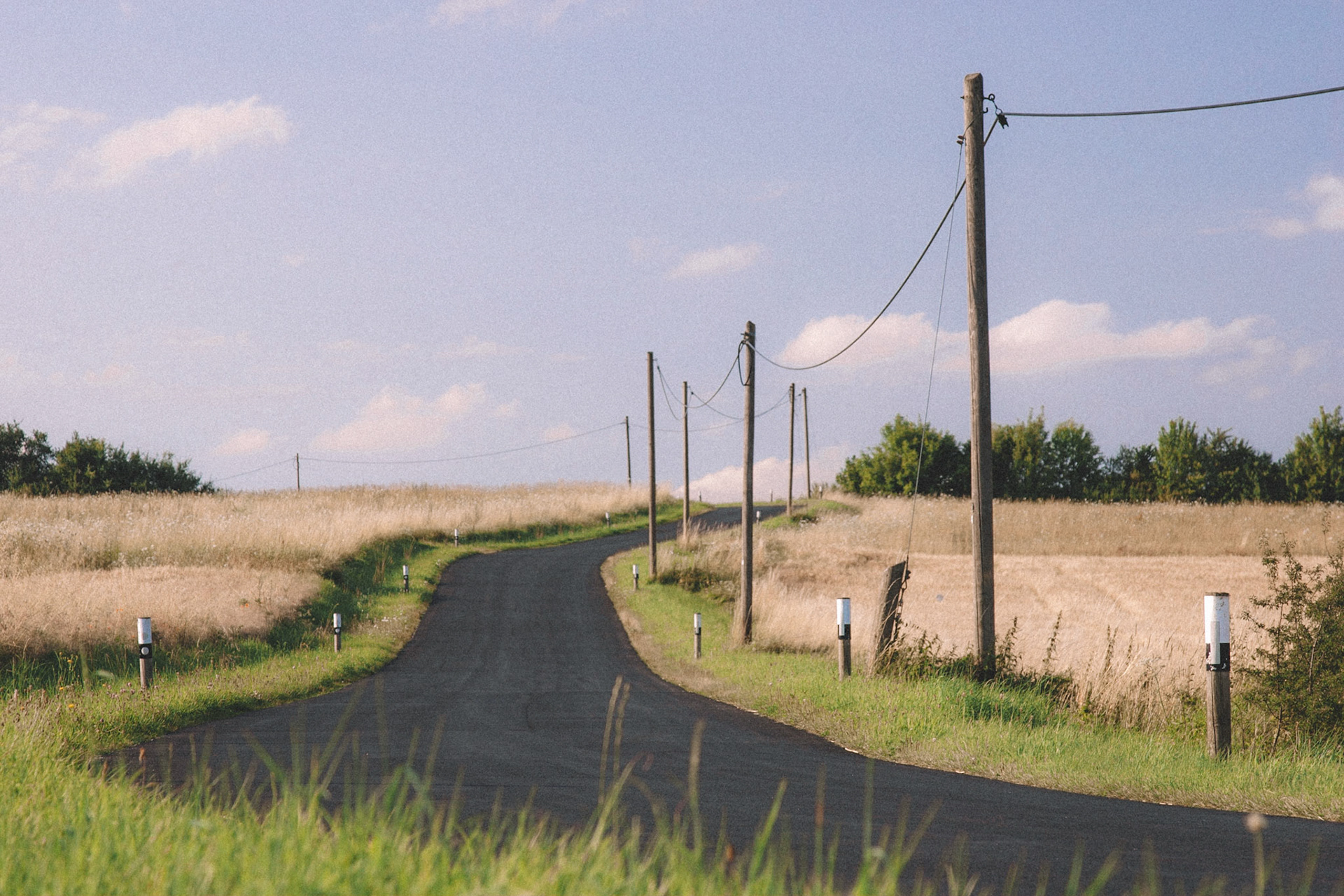 Landstraße in Bayern