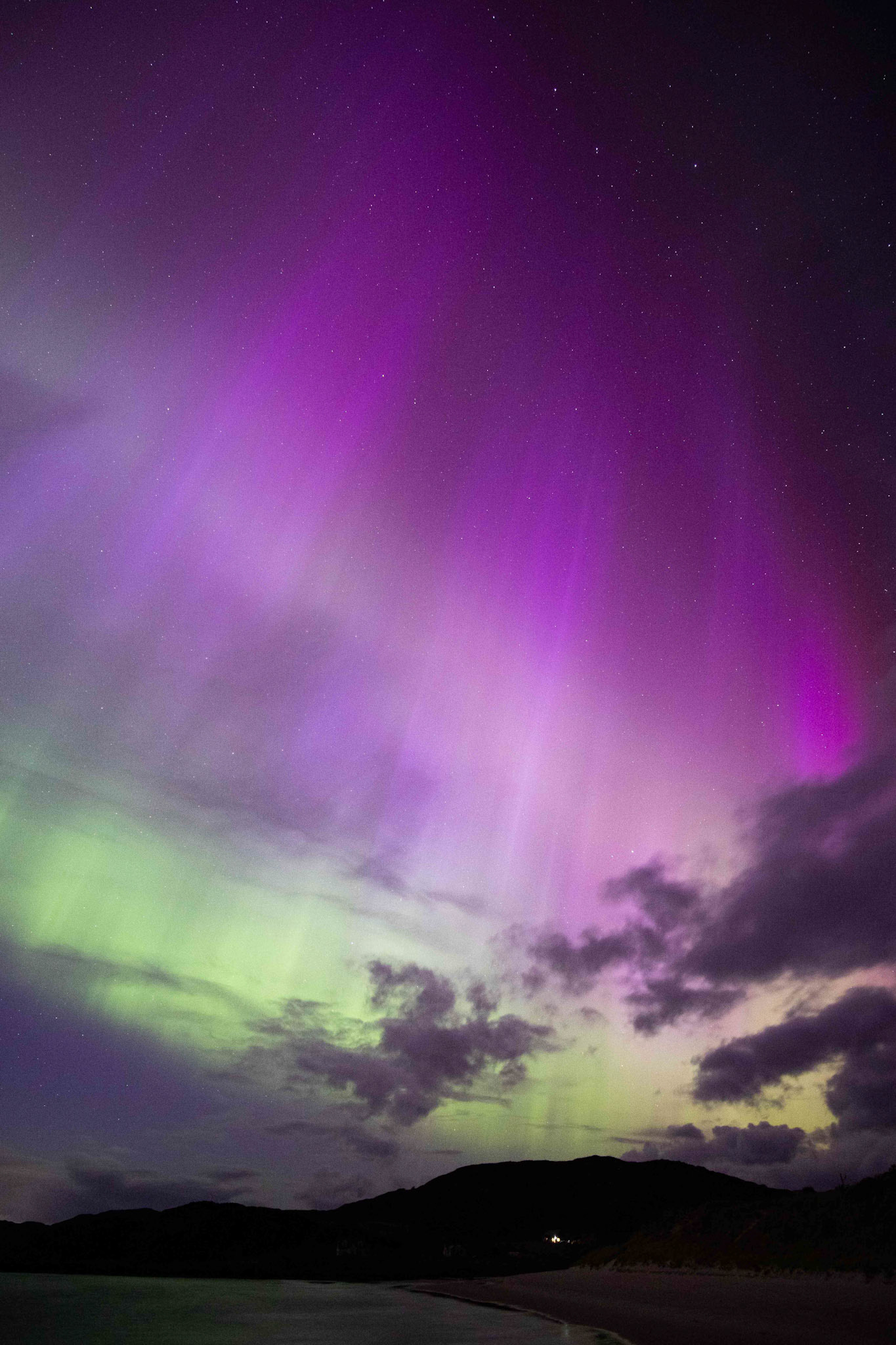 Aurora over Camusdarach