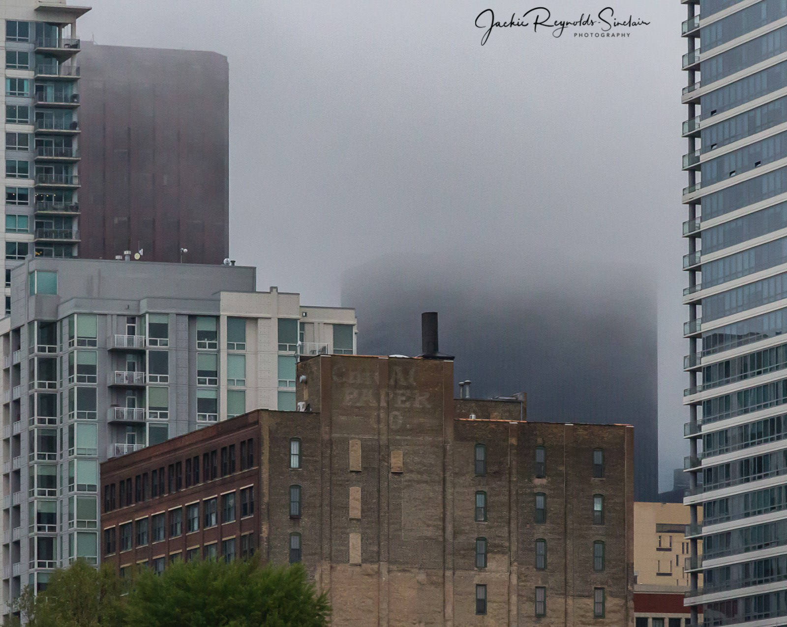 Chicago Paper Company Building, viewed from the North Branch of the Chicago River