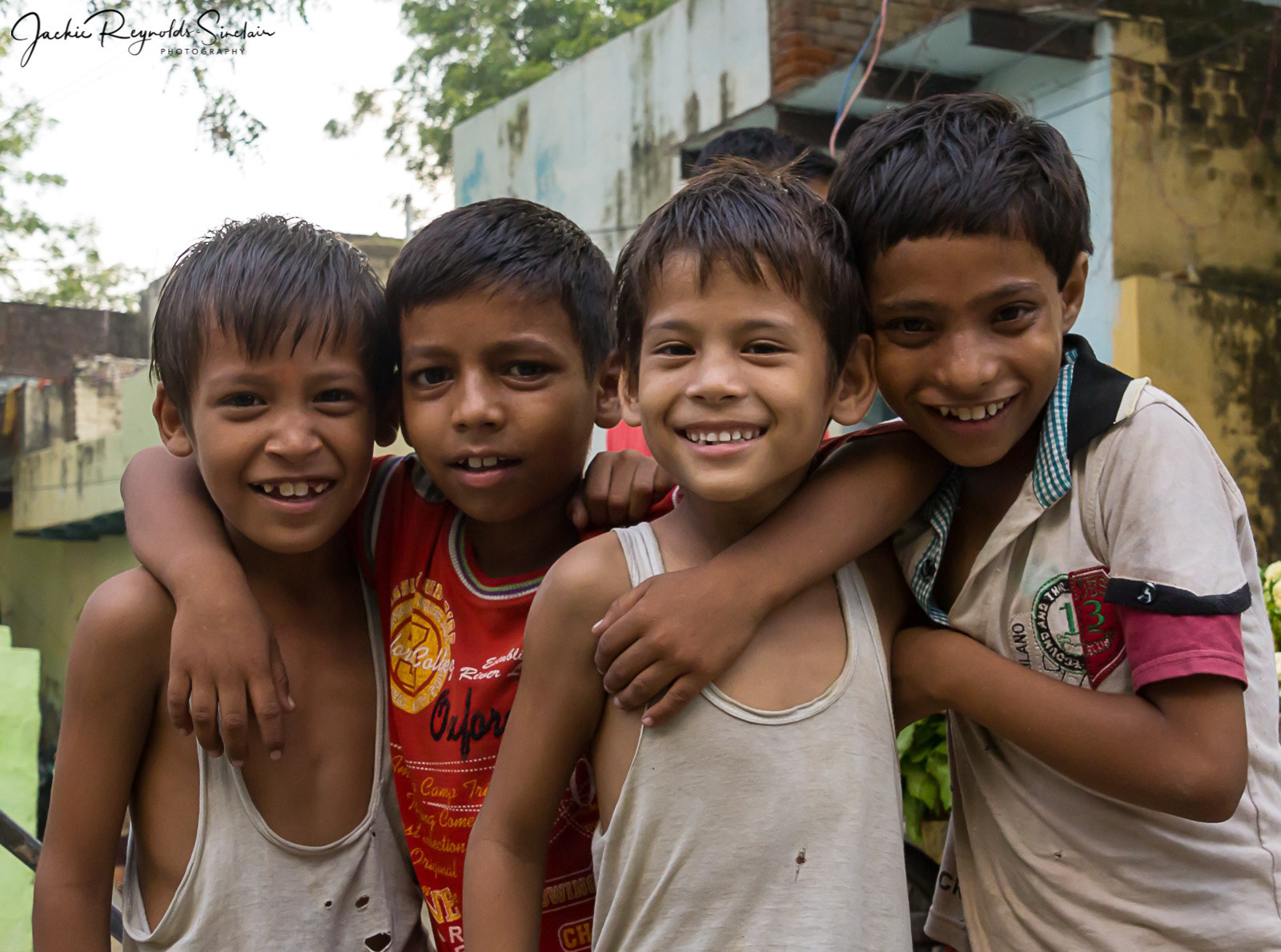 Four imps who followed me until I took their photo, Kachpur