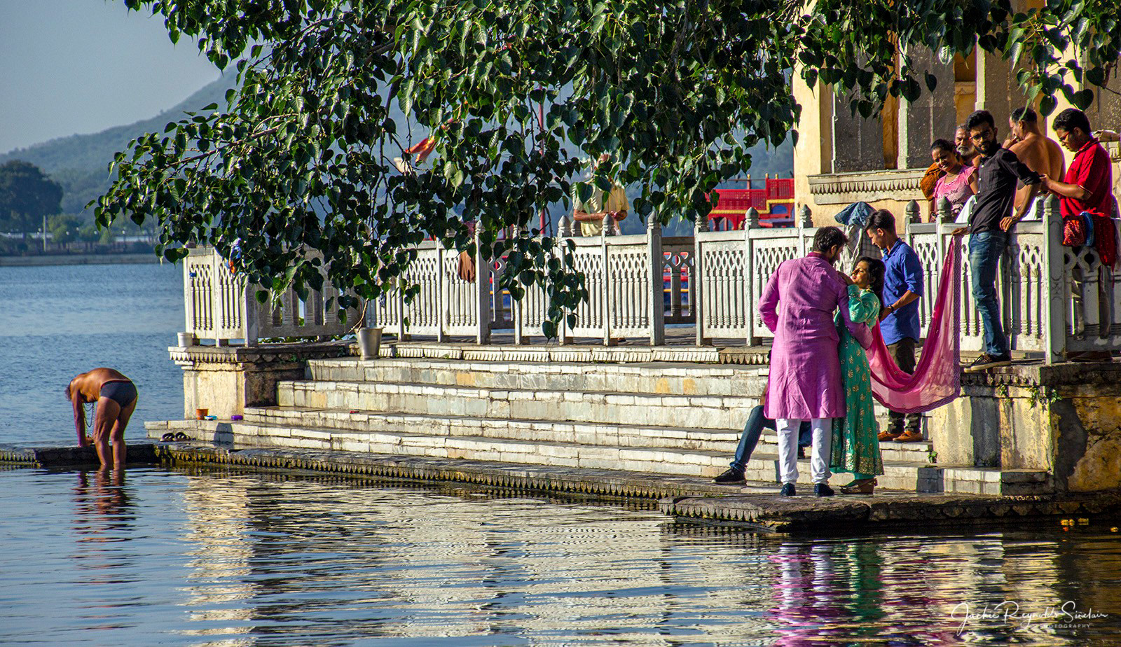 Daily Life beside Lake Pichola, Udaipur
