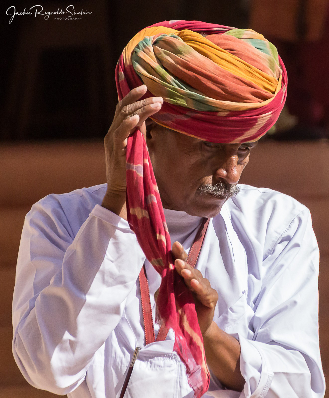 The art of tying a Pagri