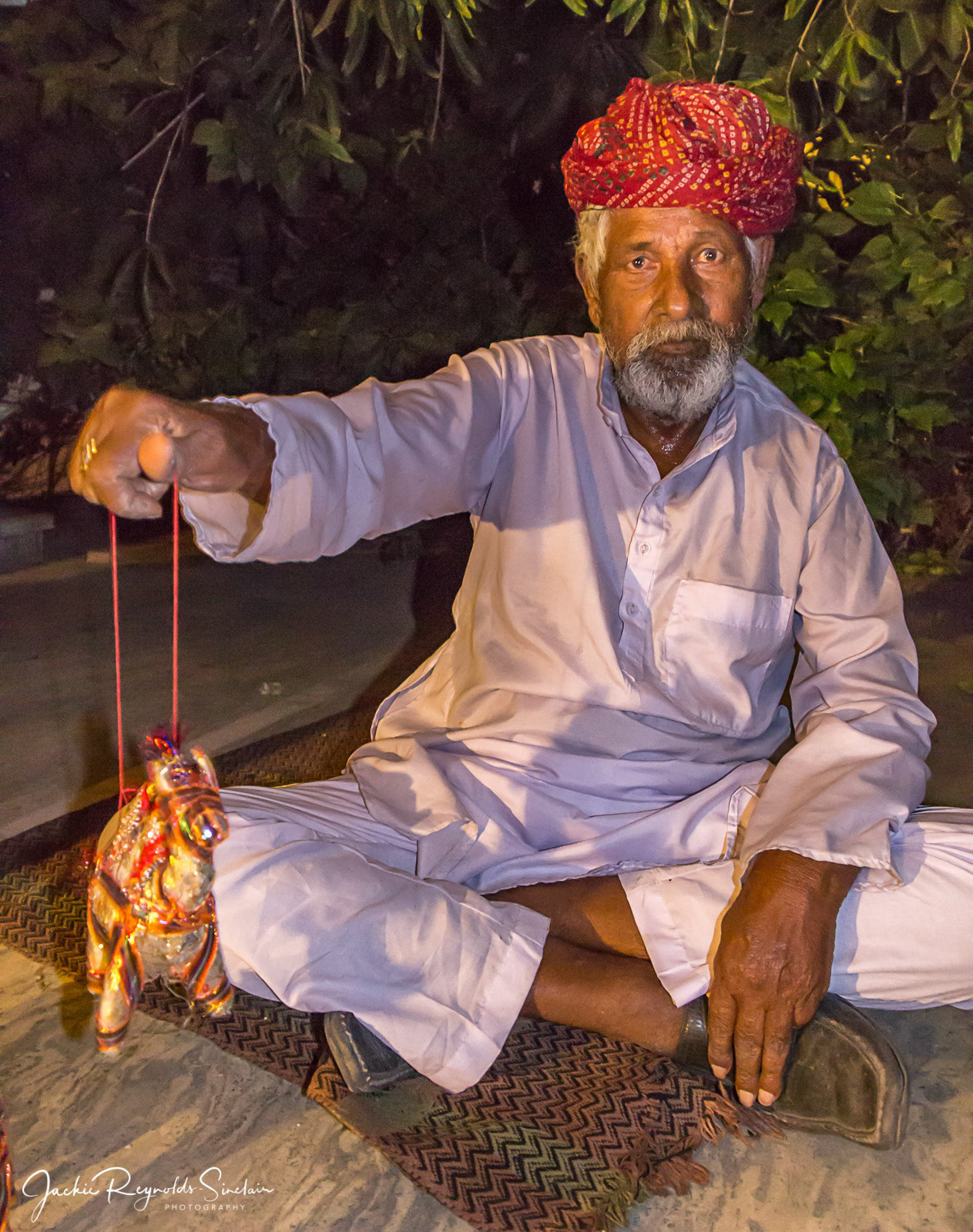 Traditional puppetry by Kanaiyalal