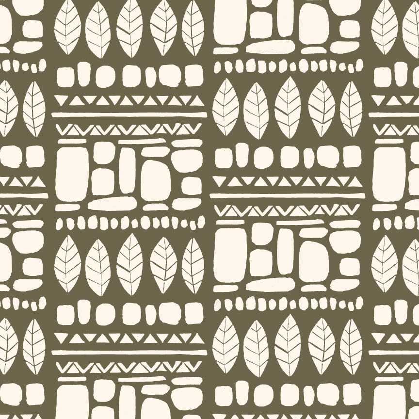 Autumn Block Print