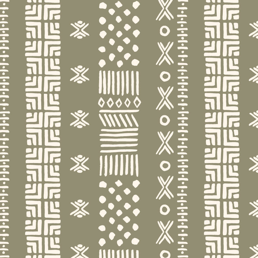 Mud Cloth Inspired Autumn Print