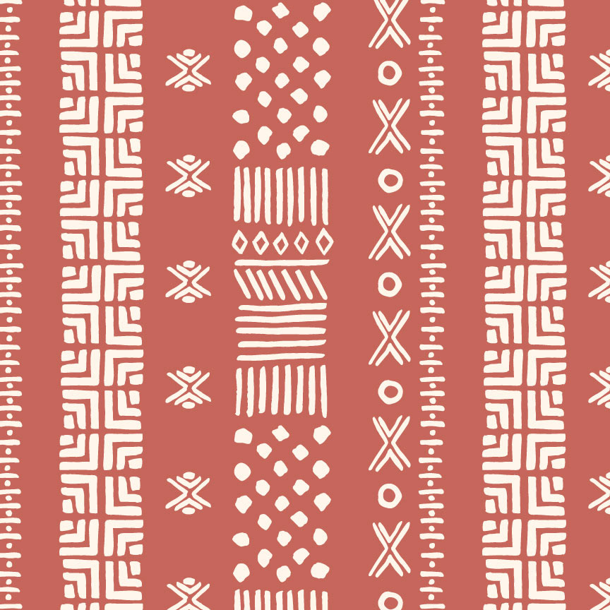 Mud Cloth Inspired Autumn Print