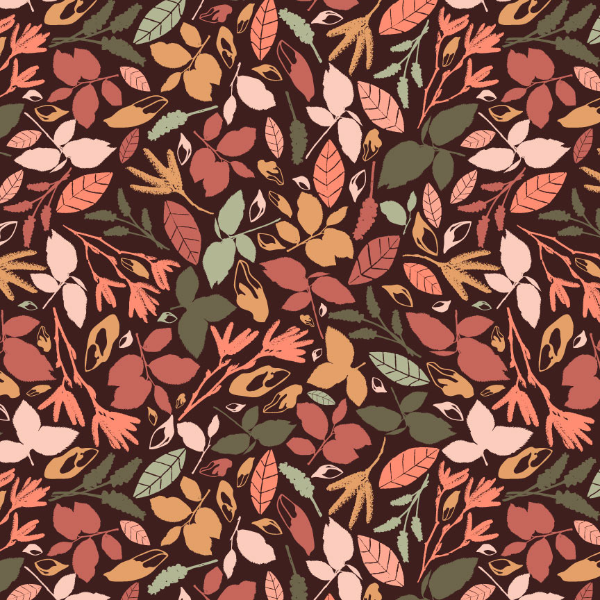 Autumn Leaves Repeat Pattern
