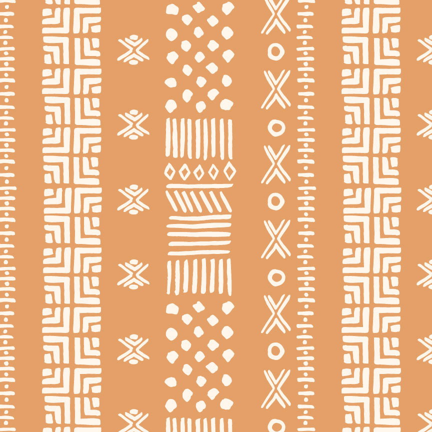 Mud Cloth Inspired Autumn Print