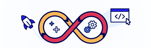 Complex icon to represent the Dev Ops delivery cycle - Appian