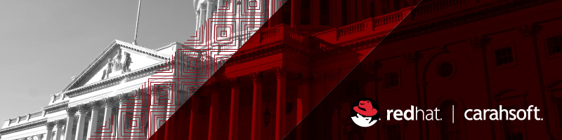 Email banner for a Red Hat/Carahsoft campaign