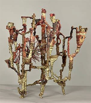 "Symbiosis" Ibram Lassaw, Abstract Metal Bronze Sculpture