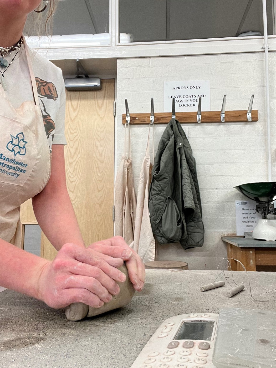 3. Weigh out & wedge clay