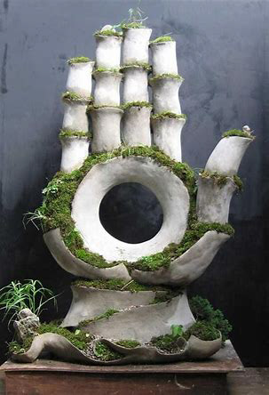 Extraordinary symbiosis between art and botany, by various artists from Opiary Studio