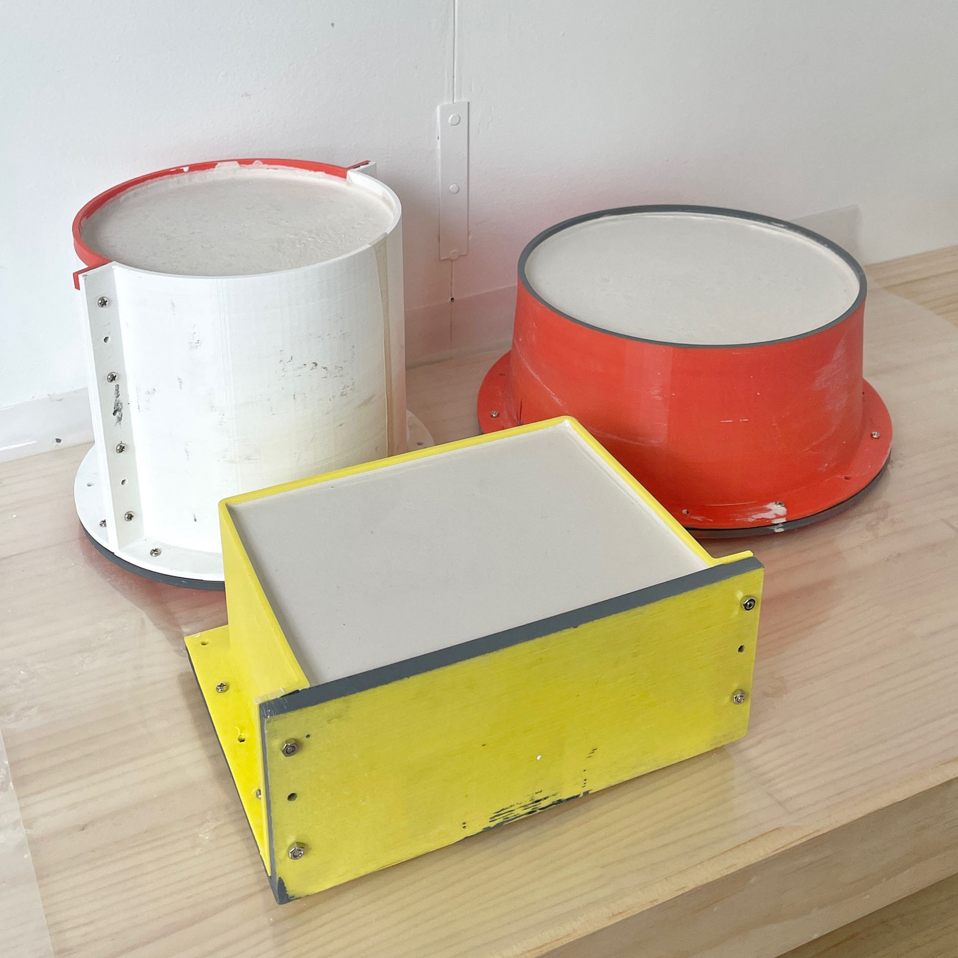 Plaster mould making using 3 different 3D printed moulds