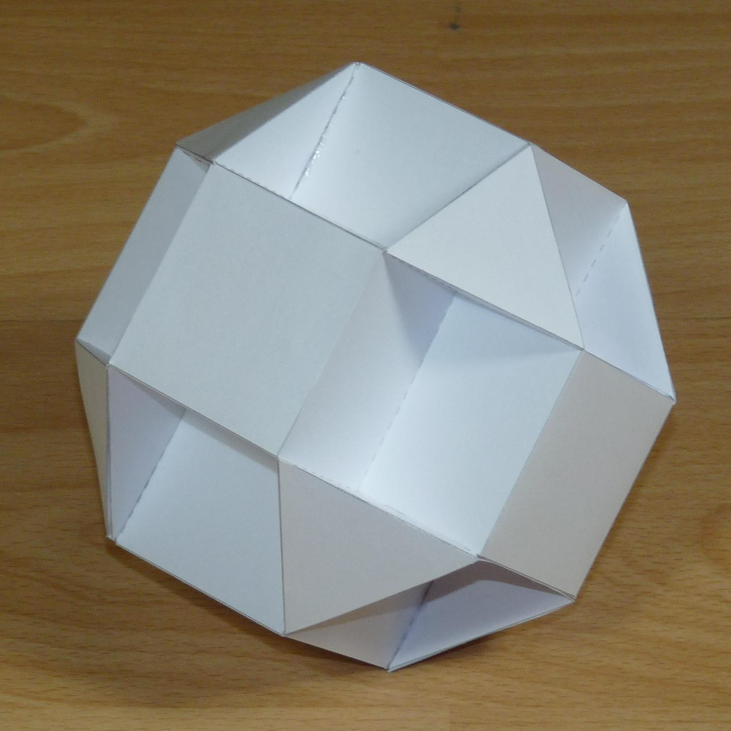 Paper model of a Cubicuboctahedron