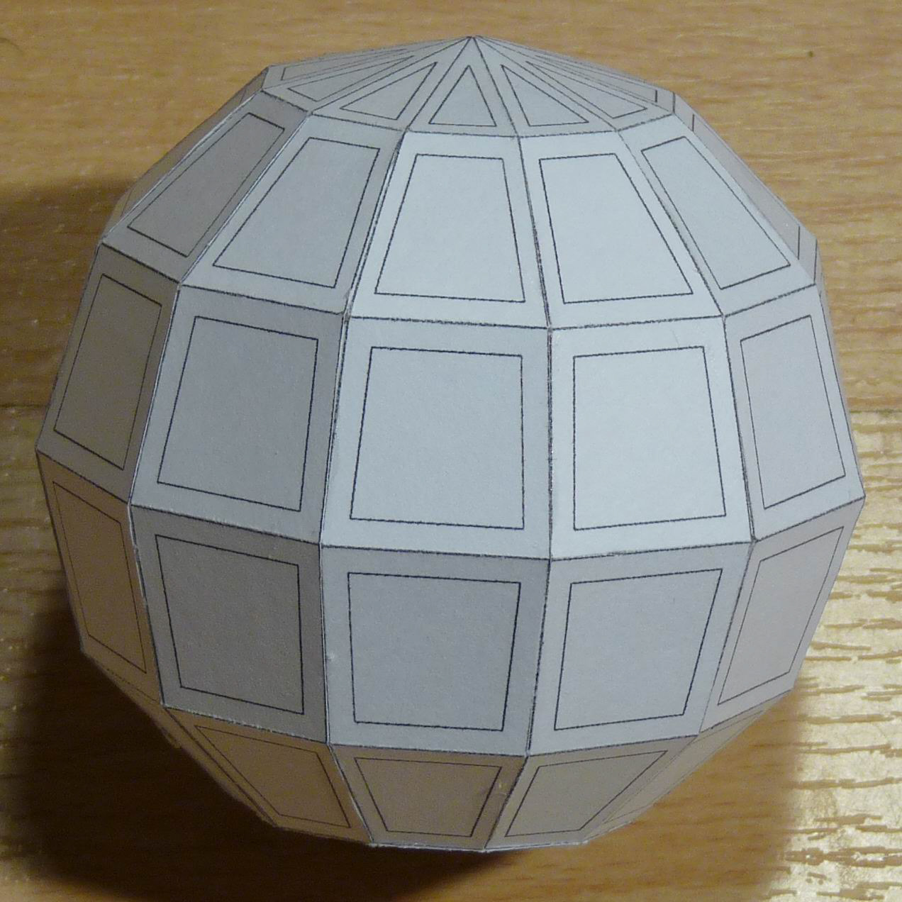 Paper model of a Hebdomicontadissaedron