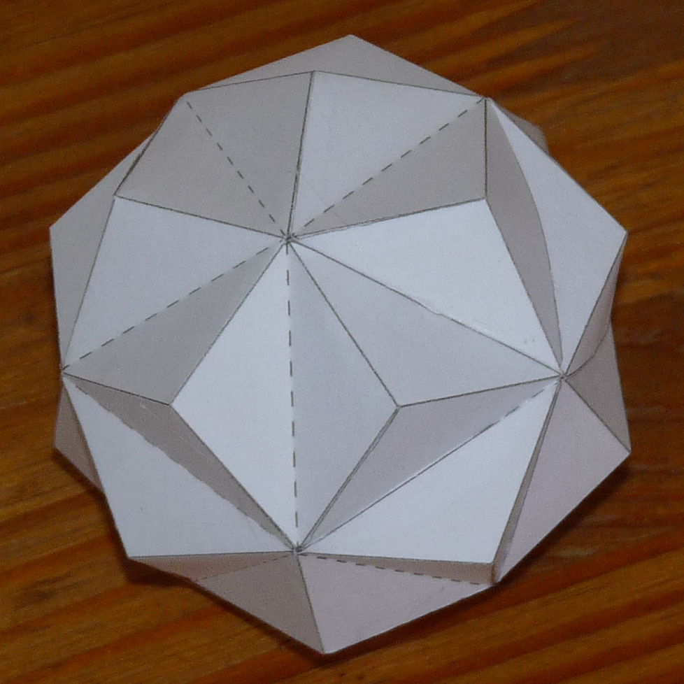 Paper model of a Triambic Icosahedron