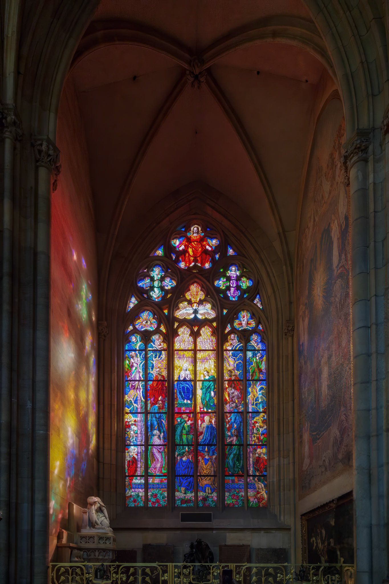 Stained Glass Window At St. Vitus Cathedral