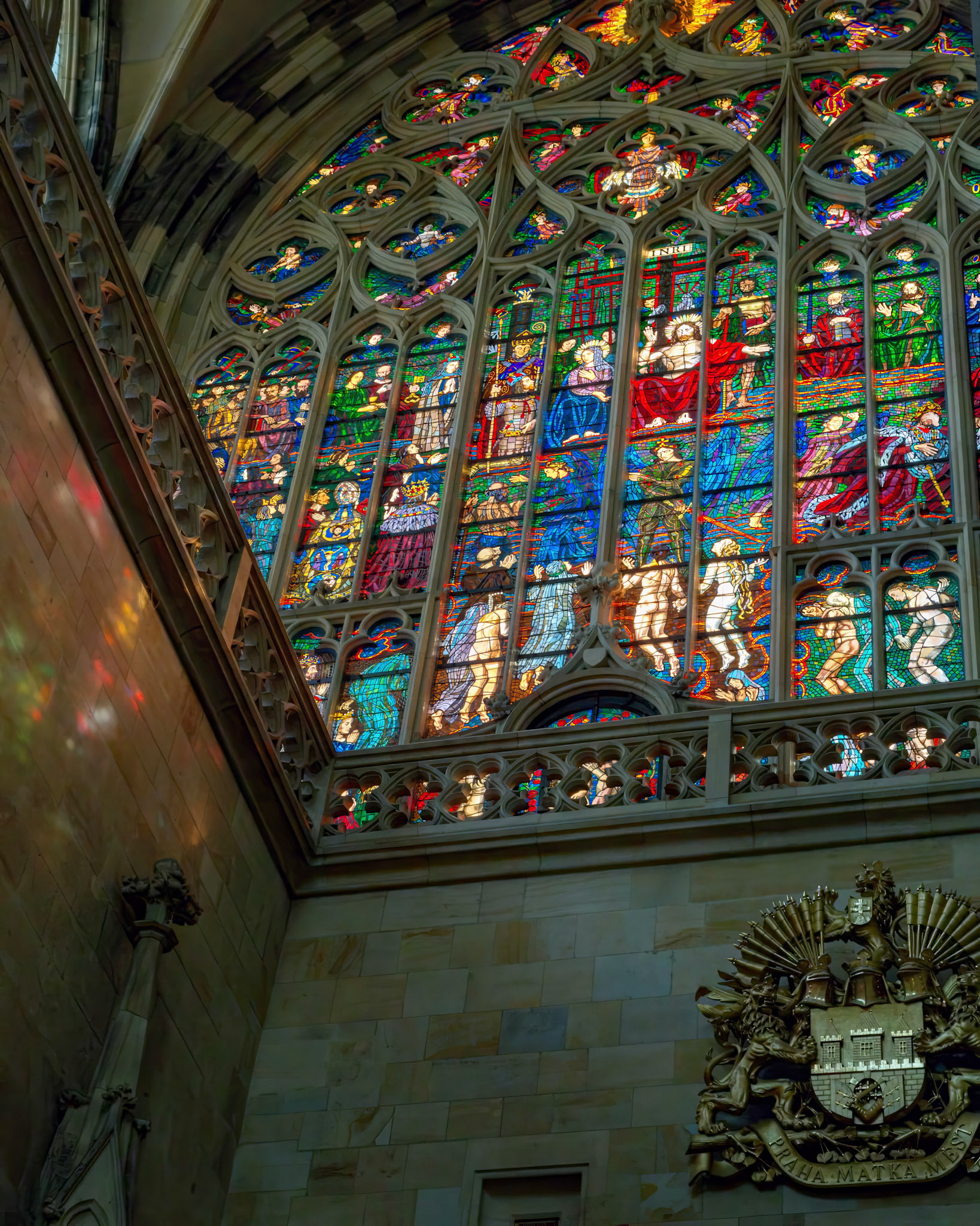 Stained Glass Window At St. Vitus Cathedral