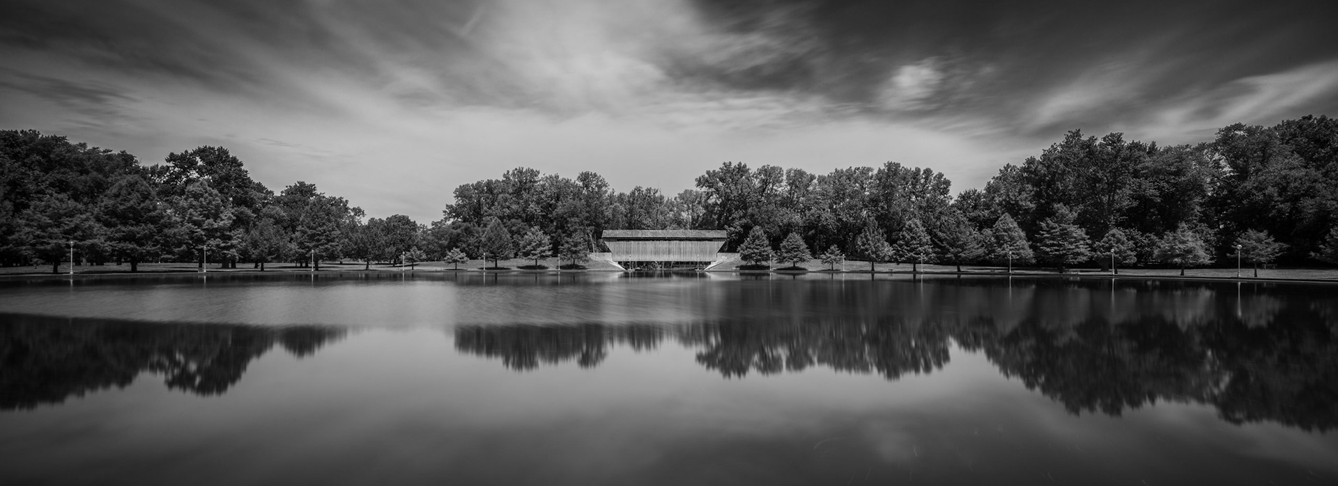 Old (1840) Brownsville Covered Bridge At Mill Race Park