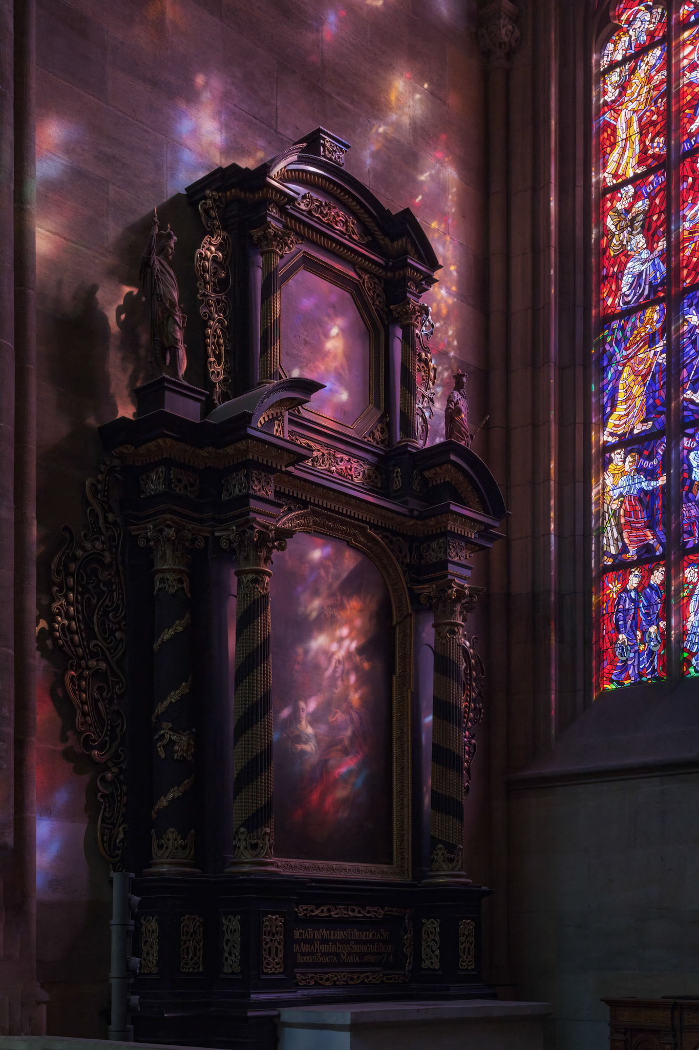 Stained Glass Window At St. Vitus Cathedral #1