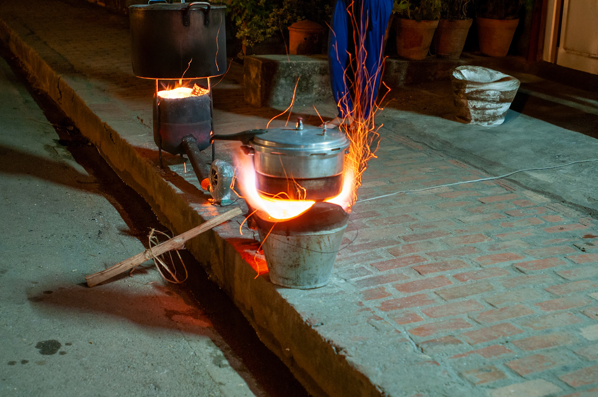 Cooking Rice for Monk's offering