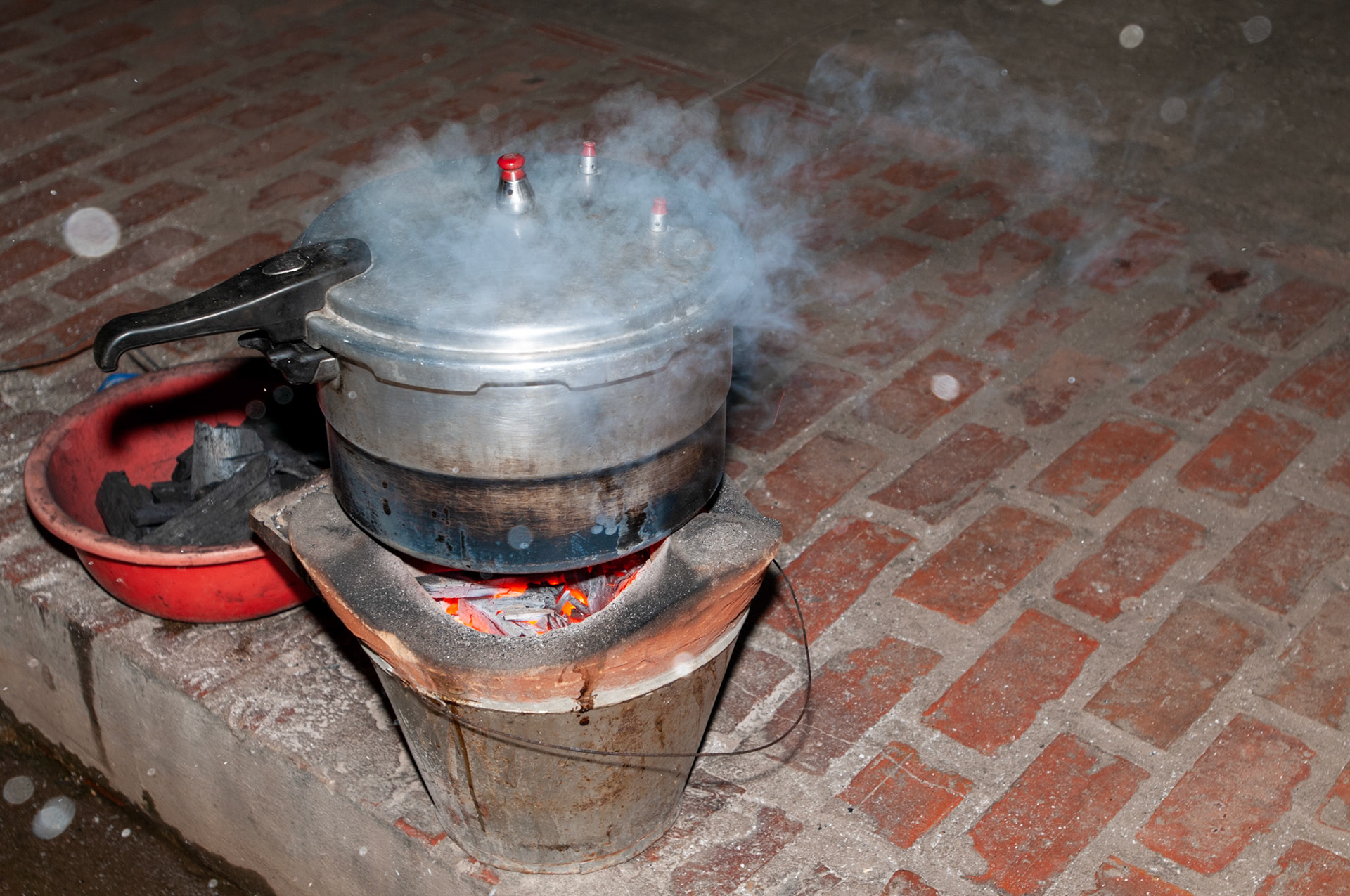 Cooking Rice for Monk's offering
