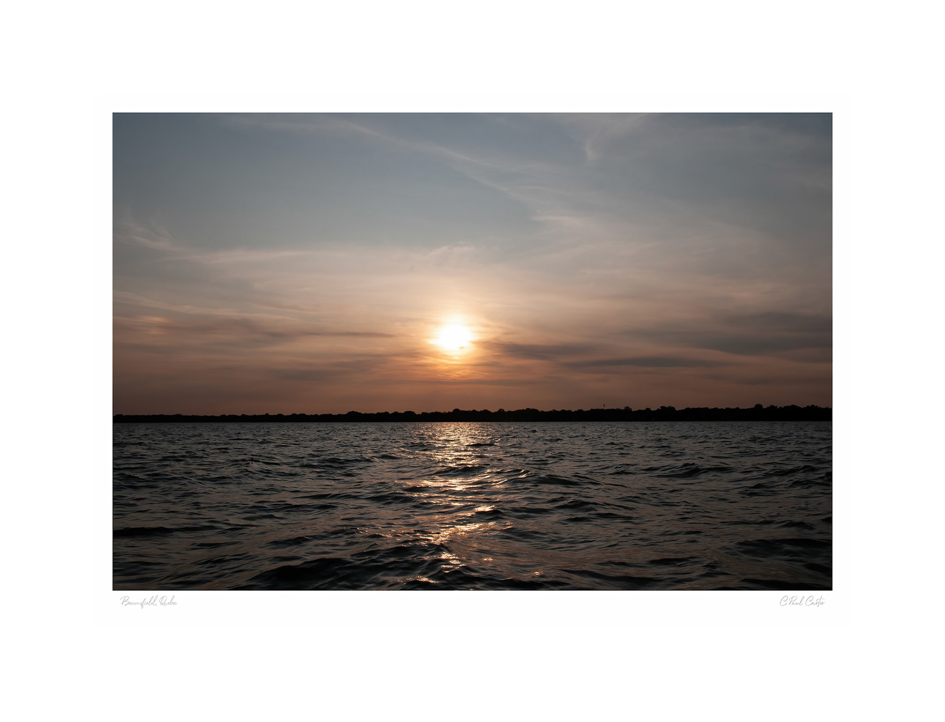 Sunset over Beaconsfield, QC