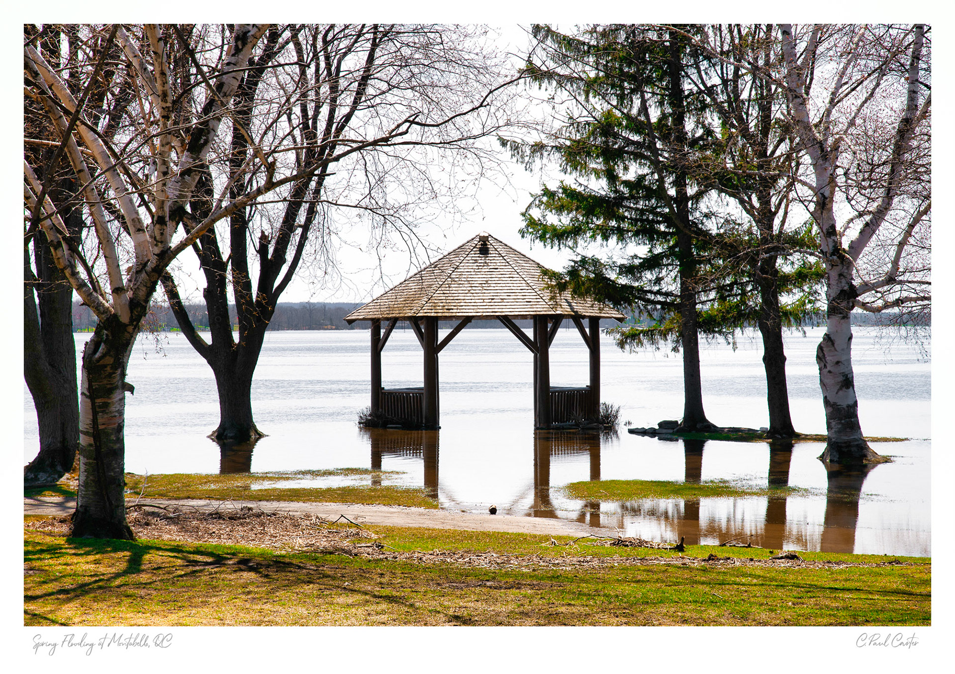 Flooding at Chateau Montebello, QC