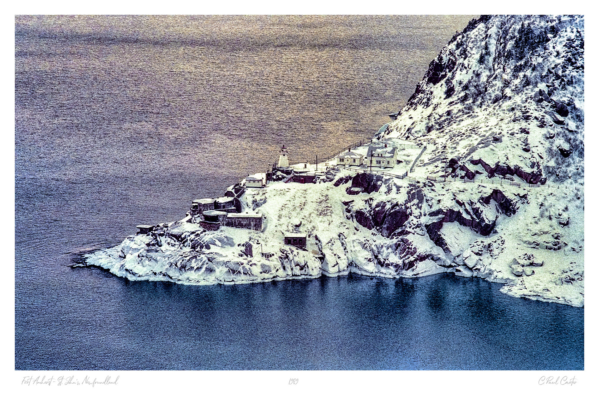 Fort Amherst in Winter - St John's, NL - 1989