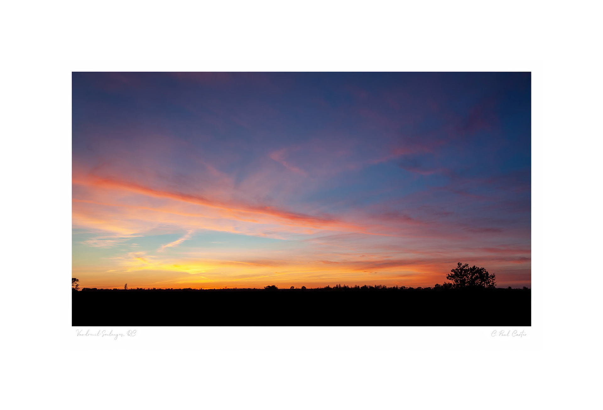 Sunset at Vaudreuil-Soulanges, QC