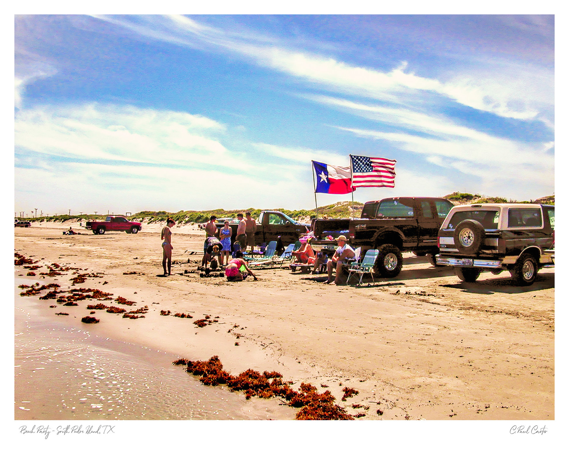 Locals Enjoying Spring Break at San Padre Island