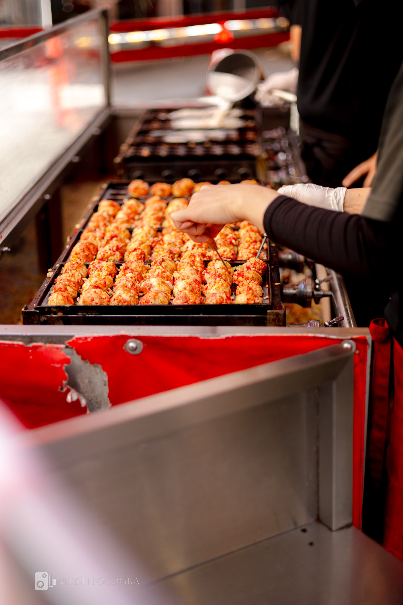 Freshly baked treats tempt the senses in the warmth of a street market