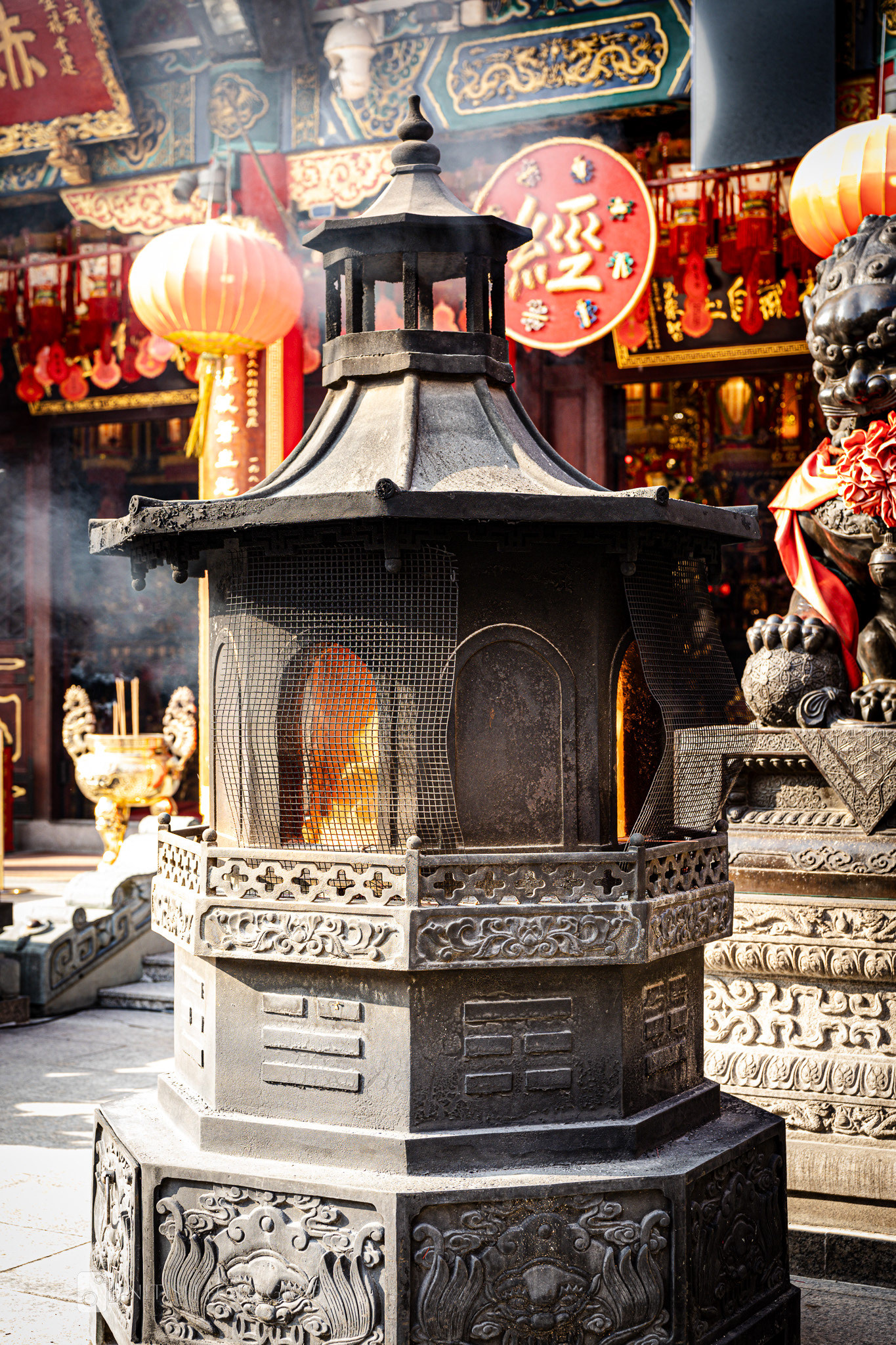 A lantern glowing softly—a beacon of culture and history