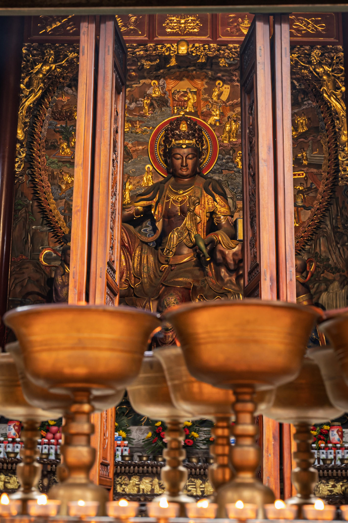Golden relics tell stories of devotion within a sacred sanctuary