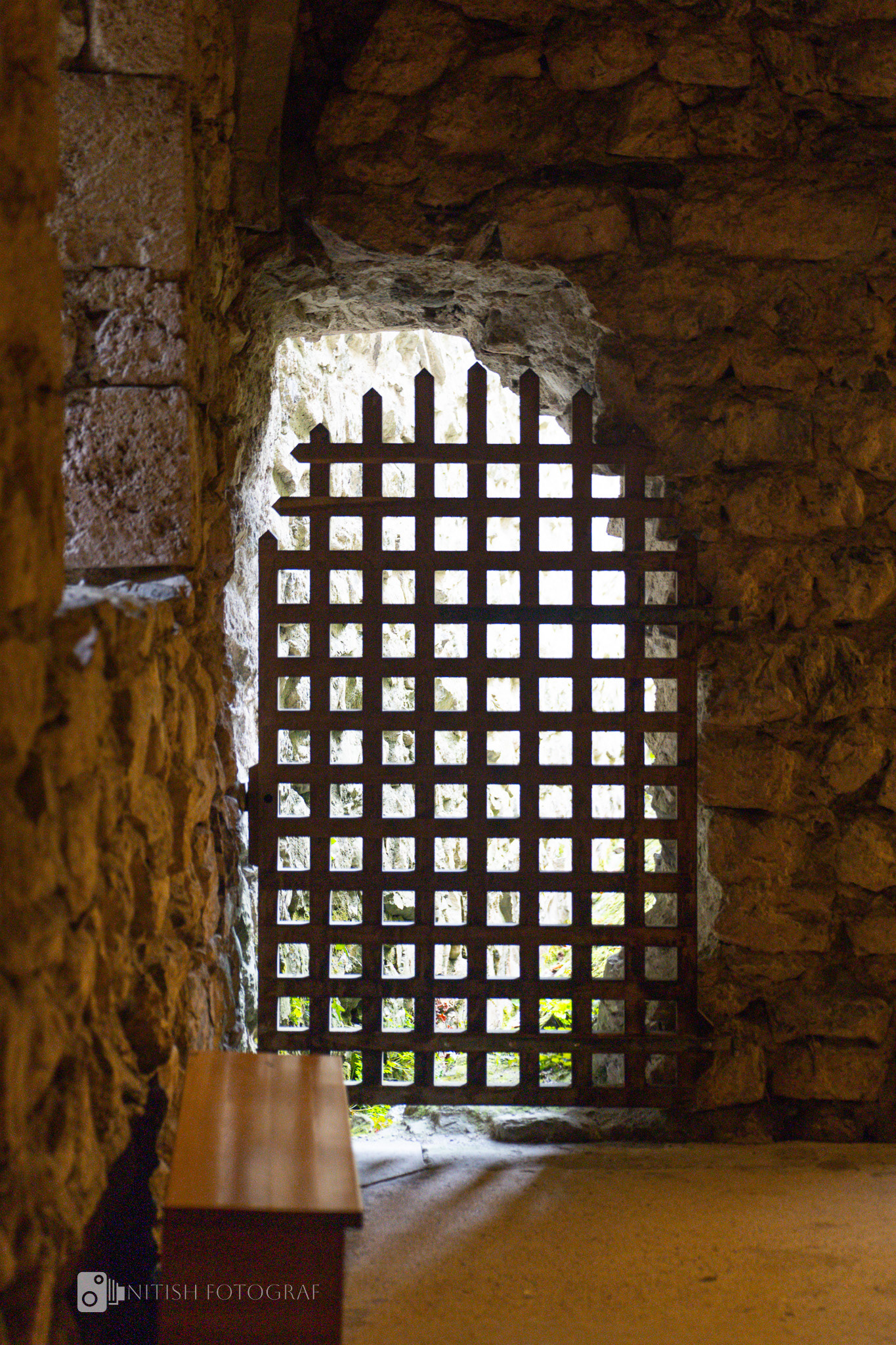 A glowing arch inviting exploration and wonder at the crack of dawn