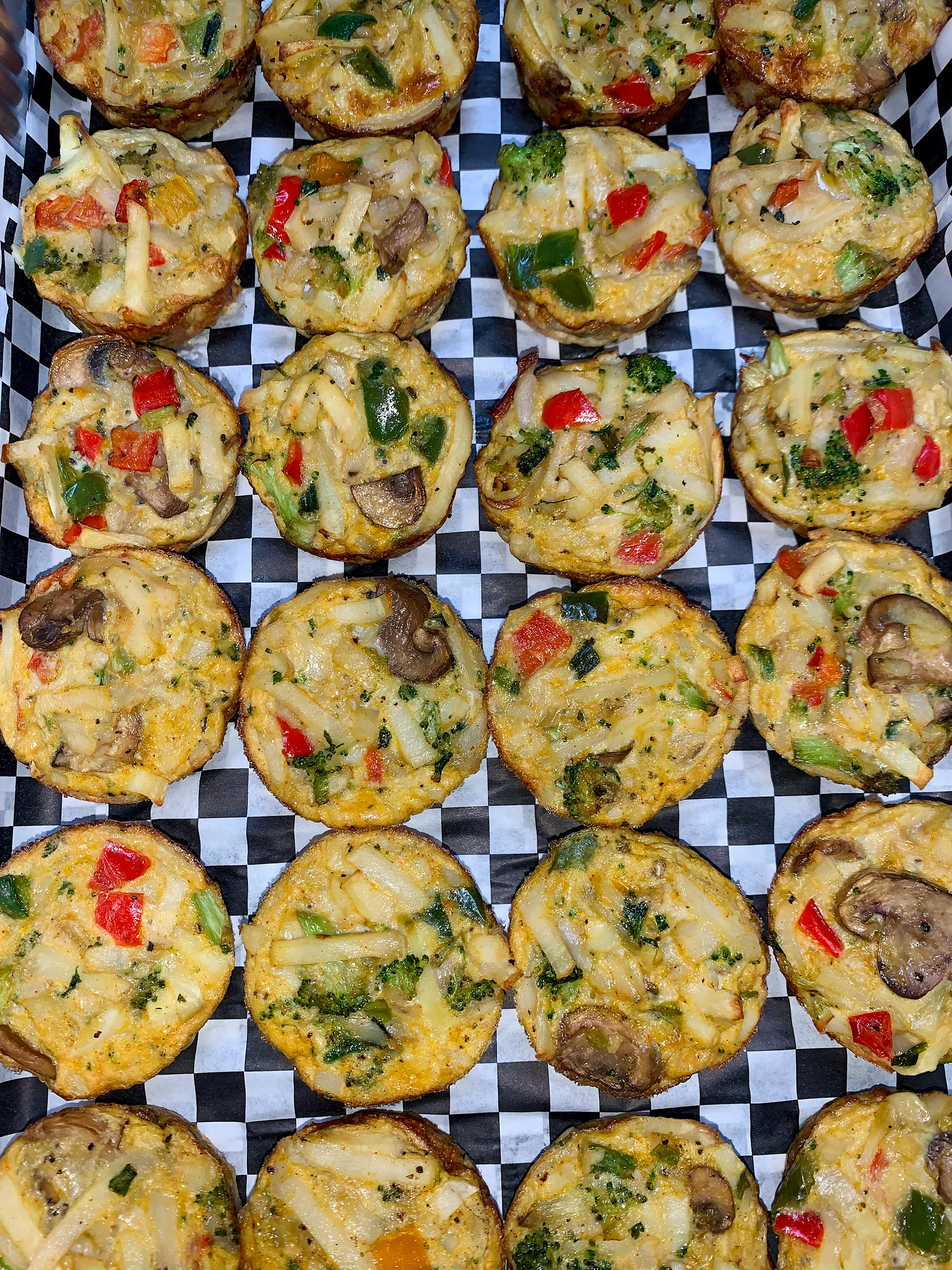 Mini Veggie Omelettes