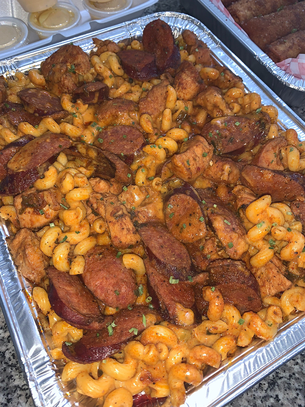 Cajun Chicken & Sausage Mac n Cheese