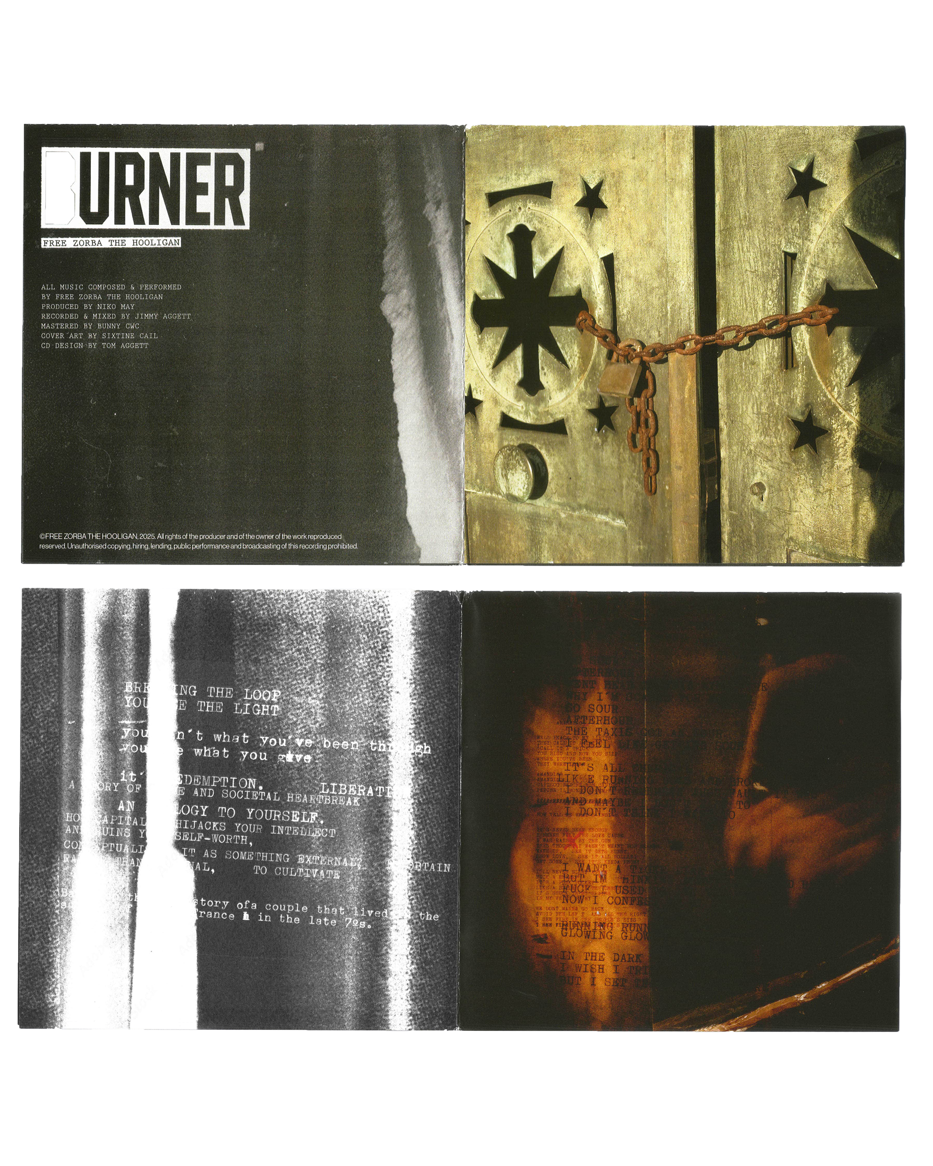 FREE ZORBA THE HOOLIGAN - BURNER COVER