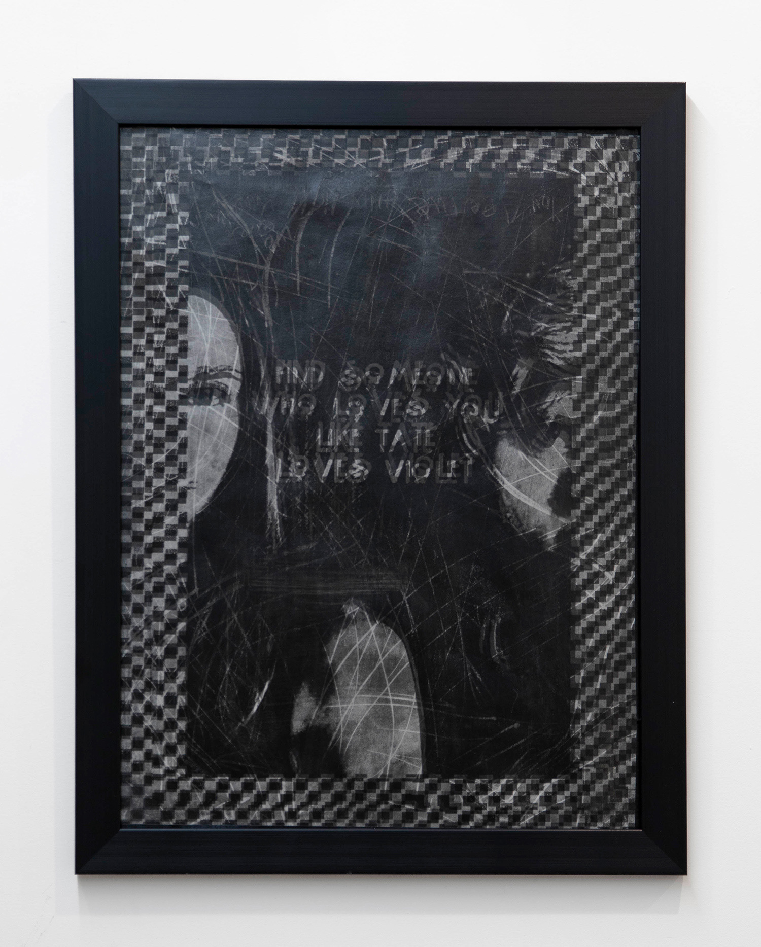 You’re The Only Light I’ve Ever Known, 2025, Gum bichromate print, framed: 26 x 20 inches, 66 x 51 cm.