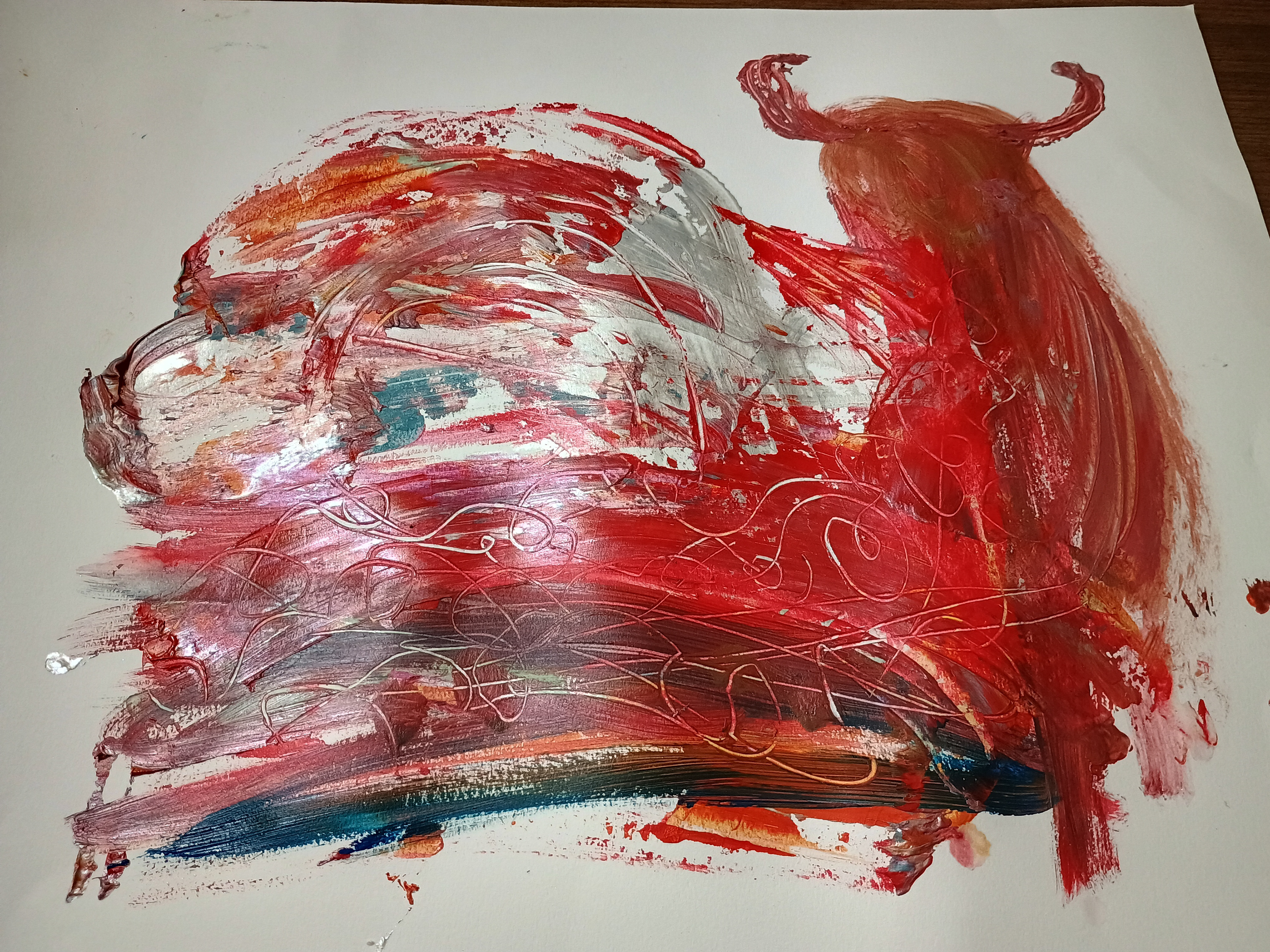 Leftover paint created a masterpiece!