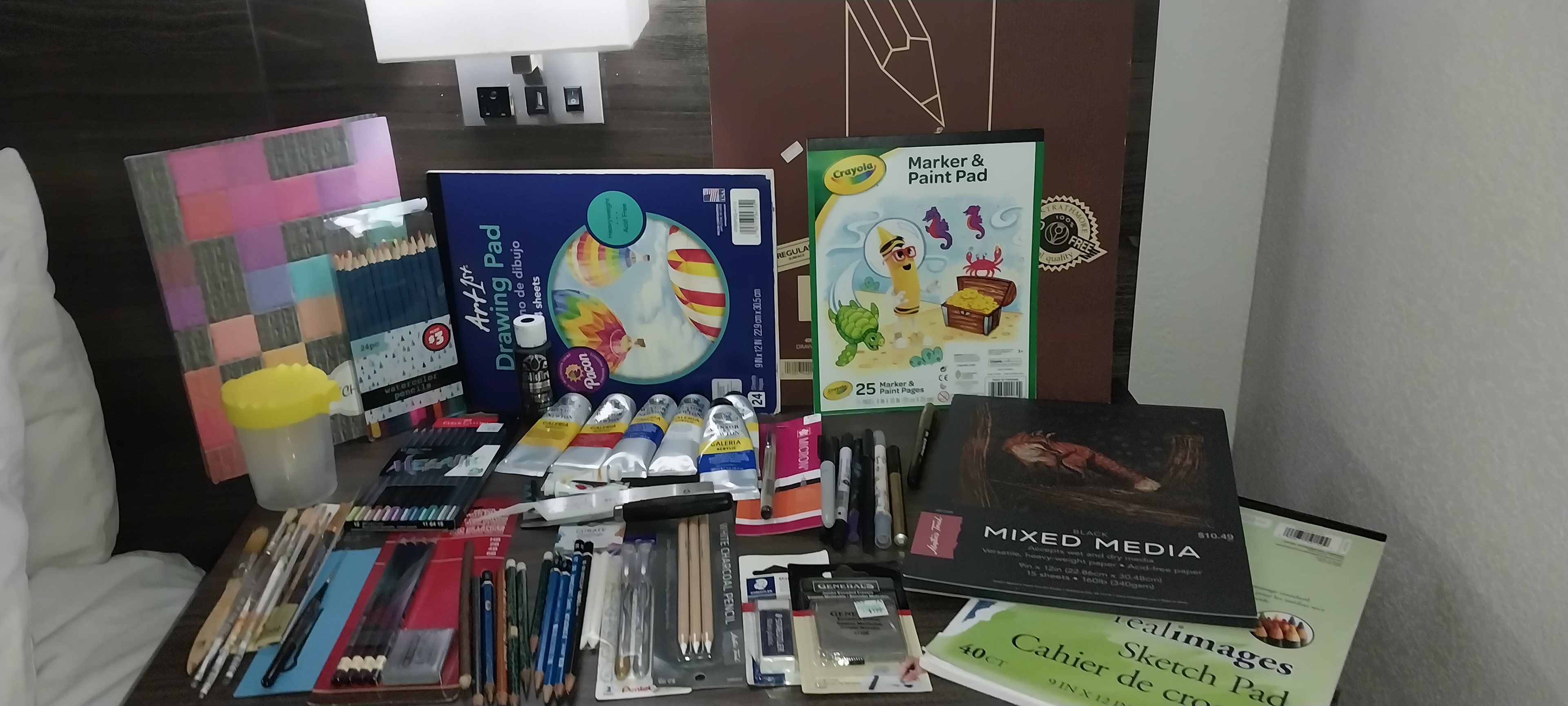 Doubled my art supplies with a wide variety of art supplies!
