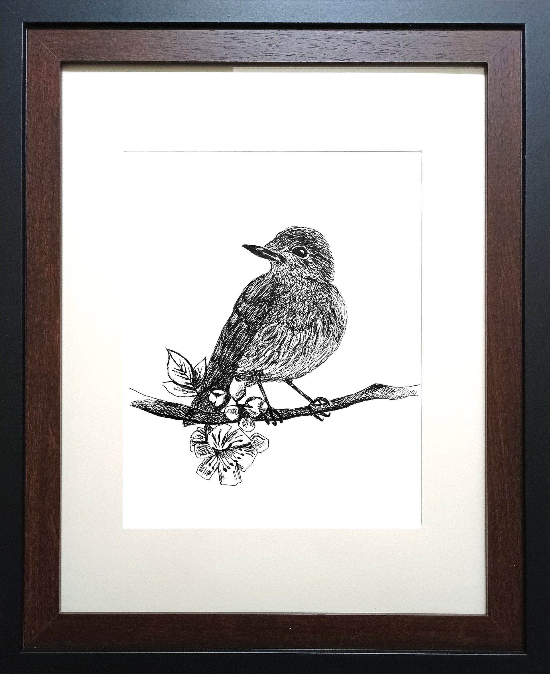 Bird with Flower