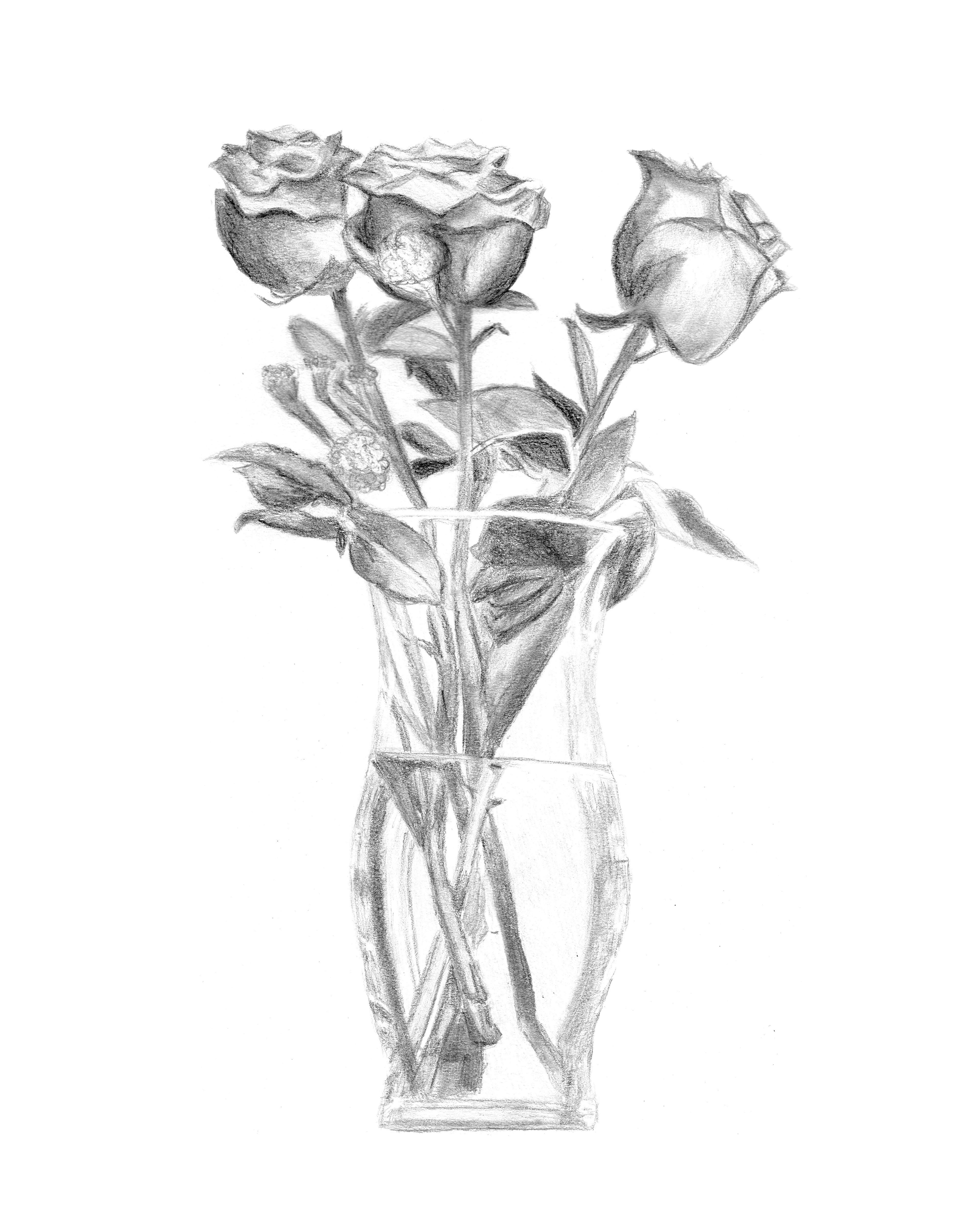 Roses in a Vase