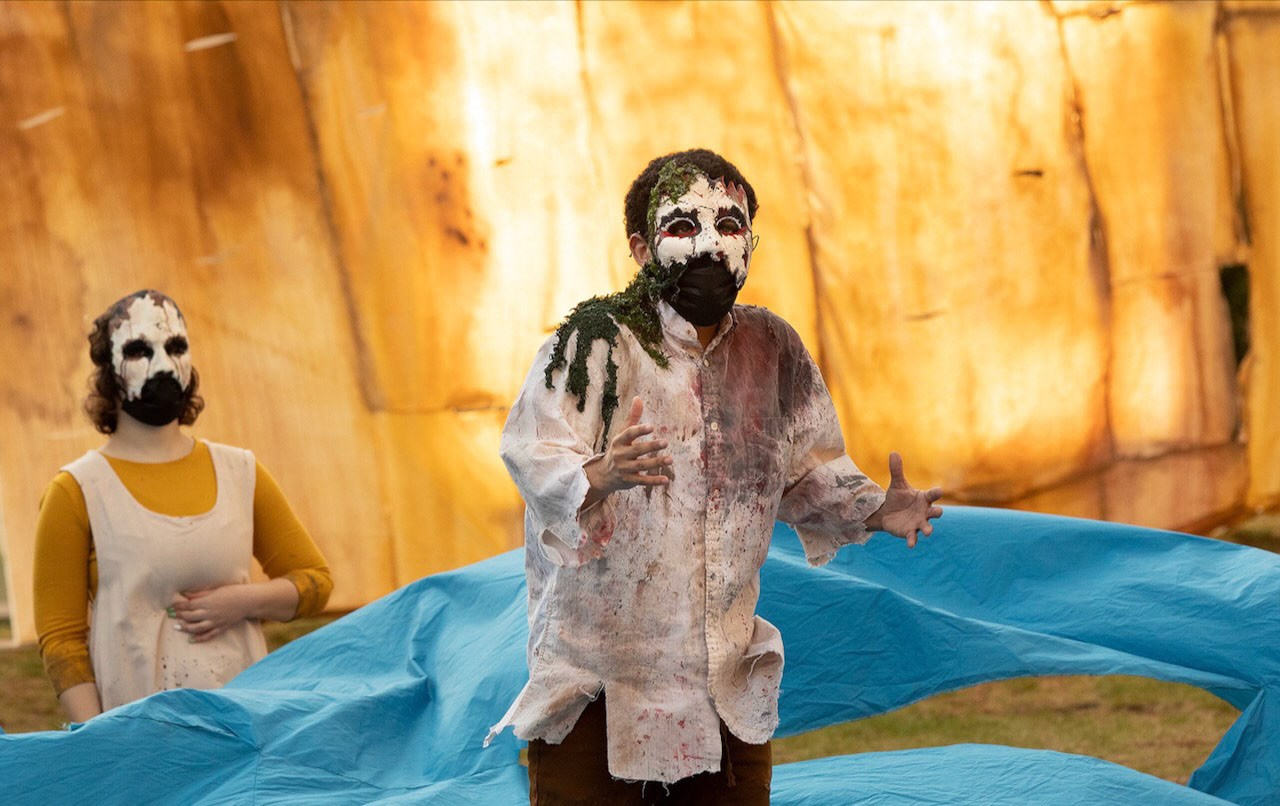 Hecuba dress rehearsal