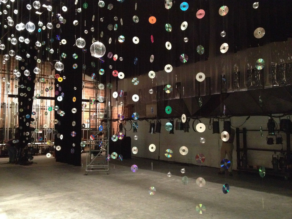 cd discs and plastic bubbles
